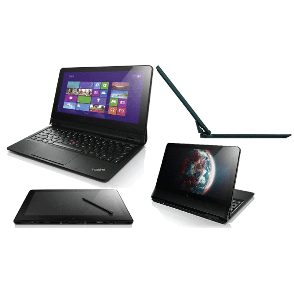 Lenovo Helix Core i7 3667U 2.0Ghz 8GB 256GB SSD 11.6" W10P Laptop